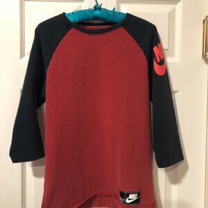 Nike Red and Navy Sweatshirt